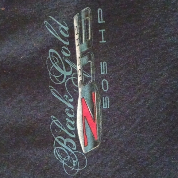 Gildan Ultra Cotton  Black Gold 505 HP Corvette Tee - Picture 5 of 5